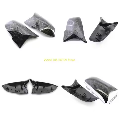 2Pcs Gloss Black M3 Style Mirror Cover Caps for F20 F23 F30 F31 F34 F32 F33 F36 X1 E84 28i 28iX 35iX