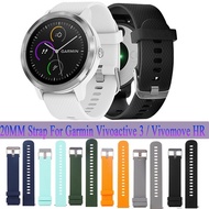 Band for Garmin Vivoactive 3 / Vivomove HR 20MM Smart Watch Bracelet Wrist Strap Belt Silicone Watch
