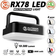 ไฟแคมป์ปิ้ง K2 RX78 LED Multifunction Light โคมไฟ LED ชาร์จ USB กันน้ำ น้ำหนักเบา สว่าง 300 lumens ส