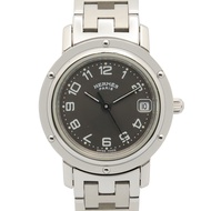 [มือสอง] นาฬิกา Hermes รุ่น Clipper CL4.210 สีเทา สแตนเลสสตีล สำหรับผู้หญิง สภาพ A