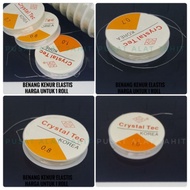 TALI KARET KECIL TRANSPARAN KOREA 0.7 BENANG MM BENING GELANG 0.8 0.6