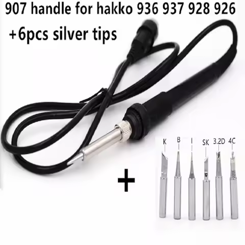 SZBFT High Quality 60W Soldering Iron Handle for HAKKO 907/ESD 907 936 937 928 926 Soldering Station