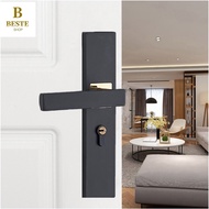 Minimalist Door Lock Continental Bedroom Door Handle Lock Interior Anti-Theft Room Safety Door Lock