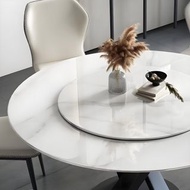 現代風餐桌 圓桌 圓枱 食飯枱 輕奢餐枱 岩板餐枱  dining table dining chairs 飯桌 設計感岩板枱