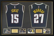 祖傑 Nikola Jokić 題寫【2021 NBA MVP, THE JOKER】丹佛金塊隊 Nike Icon Edition Swingman 球衣、梅利 Jamal Murray 丹佛金塊隊