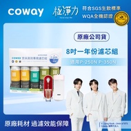 【Coway】奈米高效專用｜8吋一年份濾芯組(適用P250N、P350N)