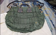 Prada Nylon Large Gaufre Tote with Detachable Strap / Grey