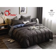 "PROYU" 100% cotton BIG SALE 7 in 1 High Quality Cotton Euro Collection Fitted Bedsheet set with Comforter {Queen/King}