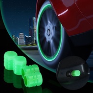 4pcs/Set Luminous Valve Cap Penutup Tiup Tayar Glow in The Dark For Cars, Suvs, Trucks, Bicycle, Motocycles Myvi Axia