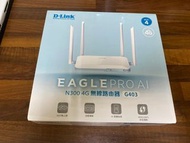 D-Link EAGLE PRO AI N300 4G無線路由器 G403