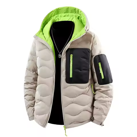 Snow Down Jackets Men Winter Thick Warm Thermal Parka Coats Outdoor Windbreaker Mountain Skiing Snow