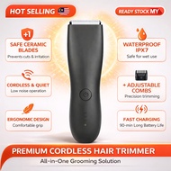 Professional Body Barber Body Hair Trimmer Men's Groin Electric Shaver Body Groomer Groin Pubic Mans