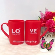 Love Plastic Couple Cups 2pc Plastic Wedding Cups
