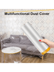 1卷防塵膜加厚塑料保護膜，保護沙發、床和家居裝飾不受灰塵侵害