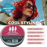 100g Washable Hair Dye Temporary Washable Hair Color Cream Colored Hair Disposable Fashion Wax Q1c0