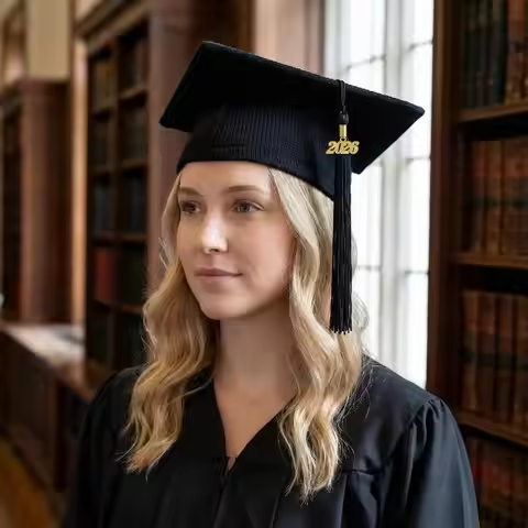 2026 Graduation Cap Headwear With Tassel For High School & Bachelor Degree Cap Unisex Graduation Dre
