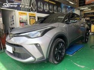 超鑫鋁圈 DG FG17 FG13RR 17吋旋壓鋁圈 5孔100 5孔114.3 平光黑 TOYOTA CHR 實裝圖