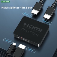 HDMI Splitter 1 In 2 Out 4k HDMI Splitter Signal Amplifier Box Video Distribut for Dual Monitors HDT