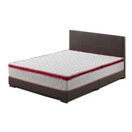 [A-STAR] King size Divan Bed frame (Brown) + 10inch King size Euro Top Spring Mattress