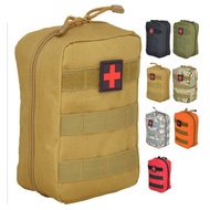 กระเป๋าชุดปฐมพยาบาลล่าสัตว์กระเป๋าคาดเอว Kotak P3k ตั้งแคมป์อุปกรณ์การล่าสัตว์ SOS กระเป๋าเอาตัวรอดกลางแจ้ง