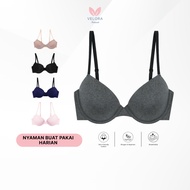 Velora - Seamless Wireless Push Up Bra - Daily Underwire Bra | Thin Foam Size 75B-80C | BL01 ALORA