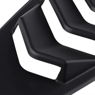 Matte Black Rear Side Vent Quarter Window Louver Shutter Cover Trim For 2015-2022
