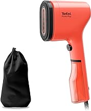 Tefal Pure POP Garment Steamer, Steam/Purify Garments, Steam Output Up to 20 g/min, Lint Remover, Delicate Fabrics, Reversible Pad System, Ultra-Compact, Travel-Friendly, Fast Heat-Up, DT2022