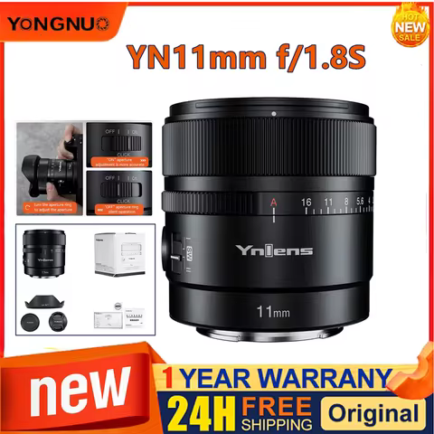 YONGNUO YN11mm F1.8S 11mm F1.8 DA DSM WL Camera Lens APS-C Auto-Focus Ultra Wide Angle Lens For Sony