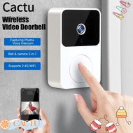 CACTU Phone Video Door Bell, Safe Remote Monitoring Wireless Doorbell, Useful Security System Doorbell Camera