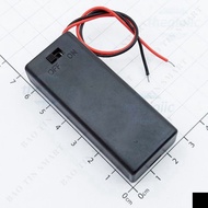 [3 Pieces]- Battery Box, 2xAAA Battery Tray On-Off Switch Cover 15cm Extension Cord Smart Components