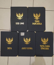 Grosir MAP UPACARA// 5 MAP UPACARA BENDERA BAHAN KULIT SINTETIS SUDAH ADA TEKS NYA