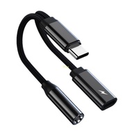 btsg Type C to Audios and Charger Adapter Type C to 3 5mm Headphone and Charger Adapter HiFi Sound a