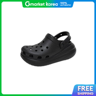 Crocs | Classic Crush Platform Clog Height-Increasing Sandal Slipper Black 207521 001 21279