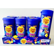 Lot of 8 Jars of Chupa Chups Soft Sing-gum Candy Coloring Blowing gum 216g (8 Jars x 27g)