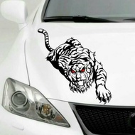 MESIN CUTTING TIGER HUNT TIGER TIGER CAR STICKER COOL CAR STICKER ENGINE HOOD STICKER OK