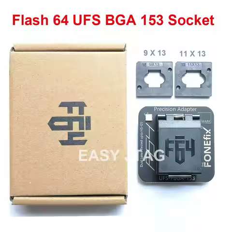 100% original F64 Flash 64 Ultra lite Box UFS BGA 153 Socket Adapter