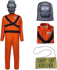 Adult Scary Game Lethal Company Masked Costume Jumpsuit for Kids Cosplay Outfits with Mask Halloween