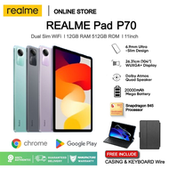 🎉พูดคุยกับเราและเพลิดเพลินกับคูปอง🎉REALME Tablet P70 11Inch Android 12.0 12GB+512GB Dual SIM 4G LTE WiFi 2.5G/5G รับประกัน 5 ปี