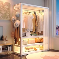 She Shelf Wardrobe Open Hanger Simple Assembly Rental Room Wardrobe Storage Multi-Layer Shelf Clothing Shelf