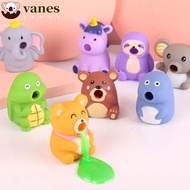 VANES Vomitive Bear Squeeze Toy, Clear Slime Cartoon Unicorn Fidget Toys, Tortoise Soft Sloth Vomit Crystal Slime Toy Children