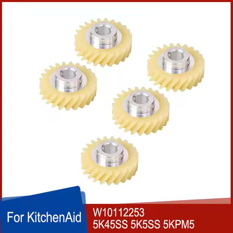 5pcs Worm Gear for KitchenAid Mixer W10112253 5K45SS 5K5SS 5KPM5 Replacement Parts Mixers Whirlpool 
