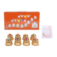 [epxrwv] Desk Bells Set 8 Notes Diatonic Steel Hand Bell Colorful for Kids bear