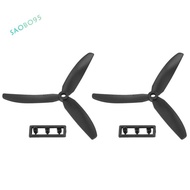 1 pair 5030 3-Blades Direct Drive Propeller Prop CW/CCW for RC Airplane Aircraft (Black)