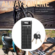 wholesale Alwaysonline Motorcycle Bicycle Antitheft Lock Foldable Security Universal