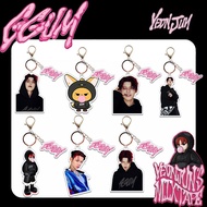 Kpop Yeonjun GGUM SOLO Acrylic Double Sided Transparent Keychain Pendant Flash Mob