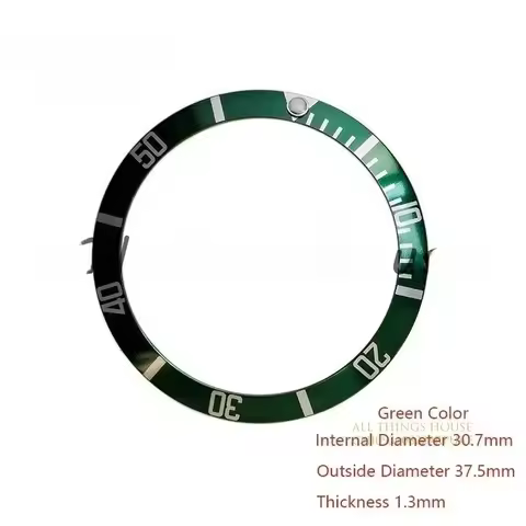 Aluminum Bezel Insert Lining for Rolex Submariner 16610 Watch Replacement Parts