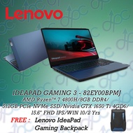 Lenovo IdeaPad Gaming 3 15ARH05 15.6'' Laptop ( R5 4600H | R7 4800H | I5-10300H, 8GB, 512GB SSD, GTX1650 | GTX1650Ti 4GB