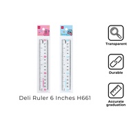 Deli H661 Ruler 6 Inches