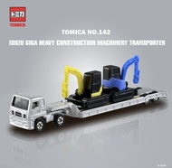 TOMICA No.142 ISUZU Giga Machinery Transporter   長型車