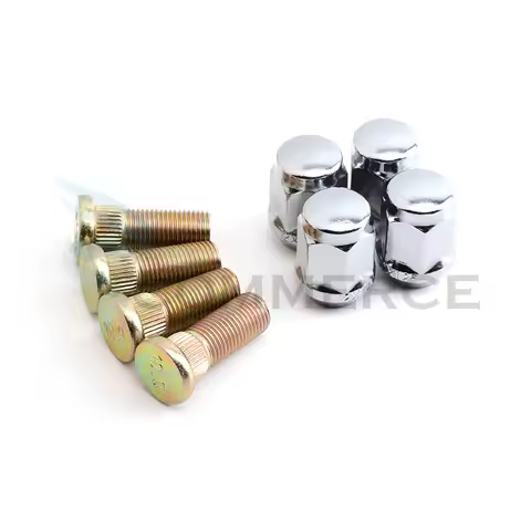 4 Pcs M12x1.25 Hex Nuts 10.9 STEEL Spline Screw kit For ATV Go kart UTV Buggy Quad Dirt Bike Vehicle